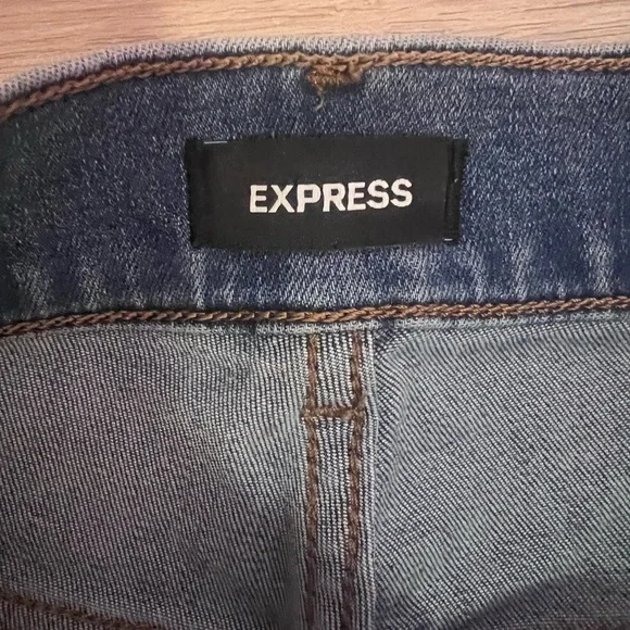 Express Mom High Rise Jeans Size 8 - Picture 7 of 10